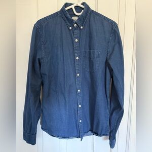 GAP Slim Fit Indigo Button-Down Shirt